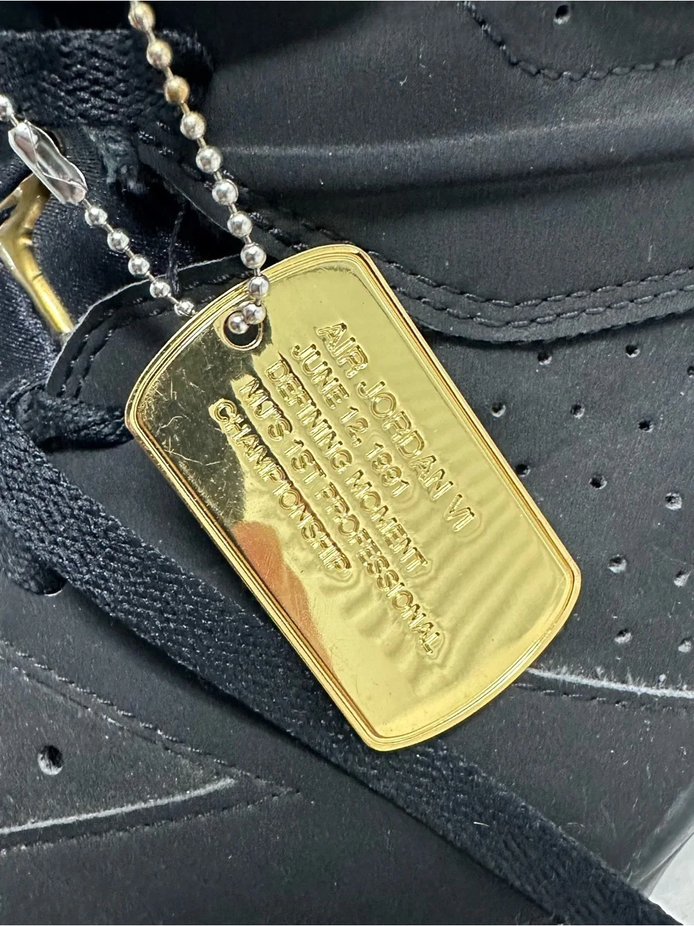 Air Jordan 6 Men’s Retro DMP Defining Moments Black Metallic Gold - Size 13